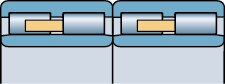 BC4.7 design of FV four-row cylindrical roller bearings, Rolling mill bearings