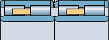 BC4.8 design of FV four-row cylindrical roller bearings, Rolling mill bearings