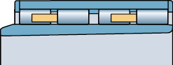 BC4T.8 design of FV four-row cylindrical roller bearings, Rolling mill bearings