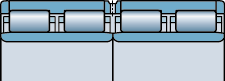 BC4.12 design of FV four-row cylindrical roller bearings, Rolling mill bearings