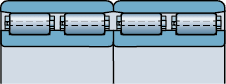 BC4.15 design of FV four-row cylindrical roller bearings, Rolling mill bearings