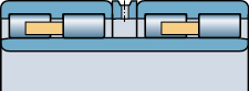 BC4.2 design of FV four-row cylindrical roller bearings, Rolling mill bearings