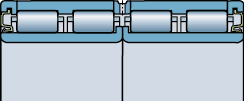 BC4.22 design of FV four-row cylindrical roller bearings, Rolling mill bearings