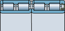 BC4.23 design of FV four-row cylindrical roller bearings, Rolling mill bearings