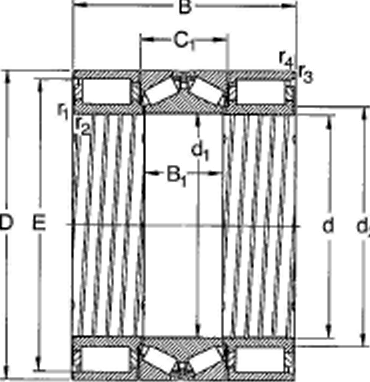  Model list of Combined Cylindrical Roller Tapered Roller Bearings - FV rolling mill bearings