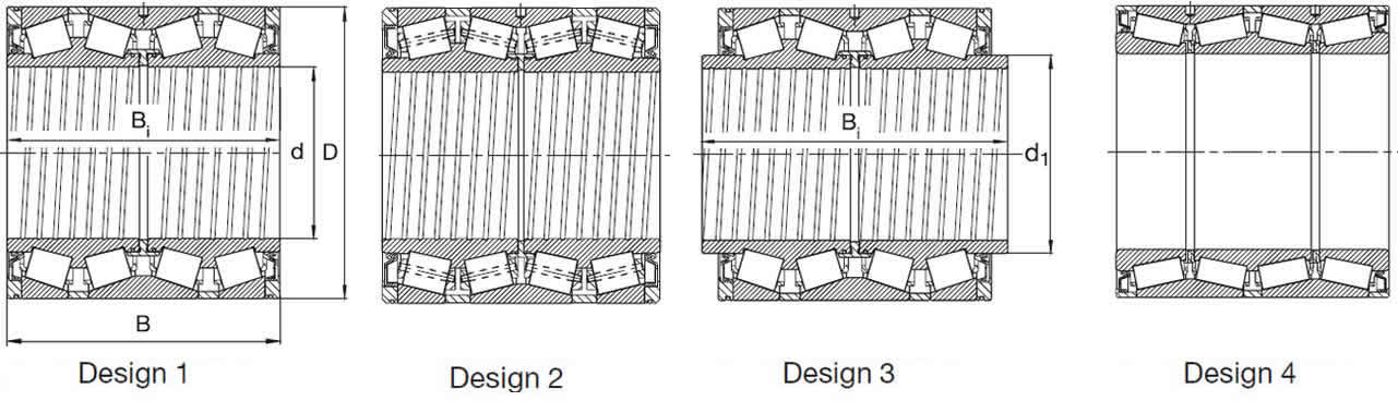 four-row tapered roller bearing list